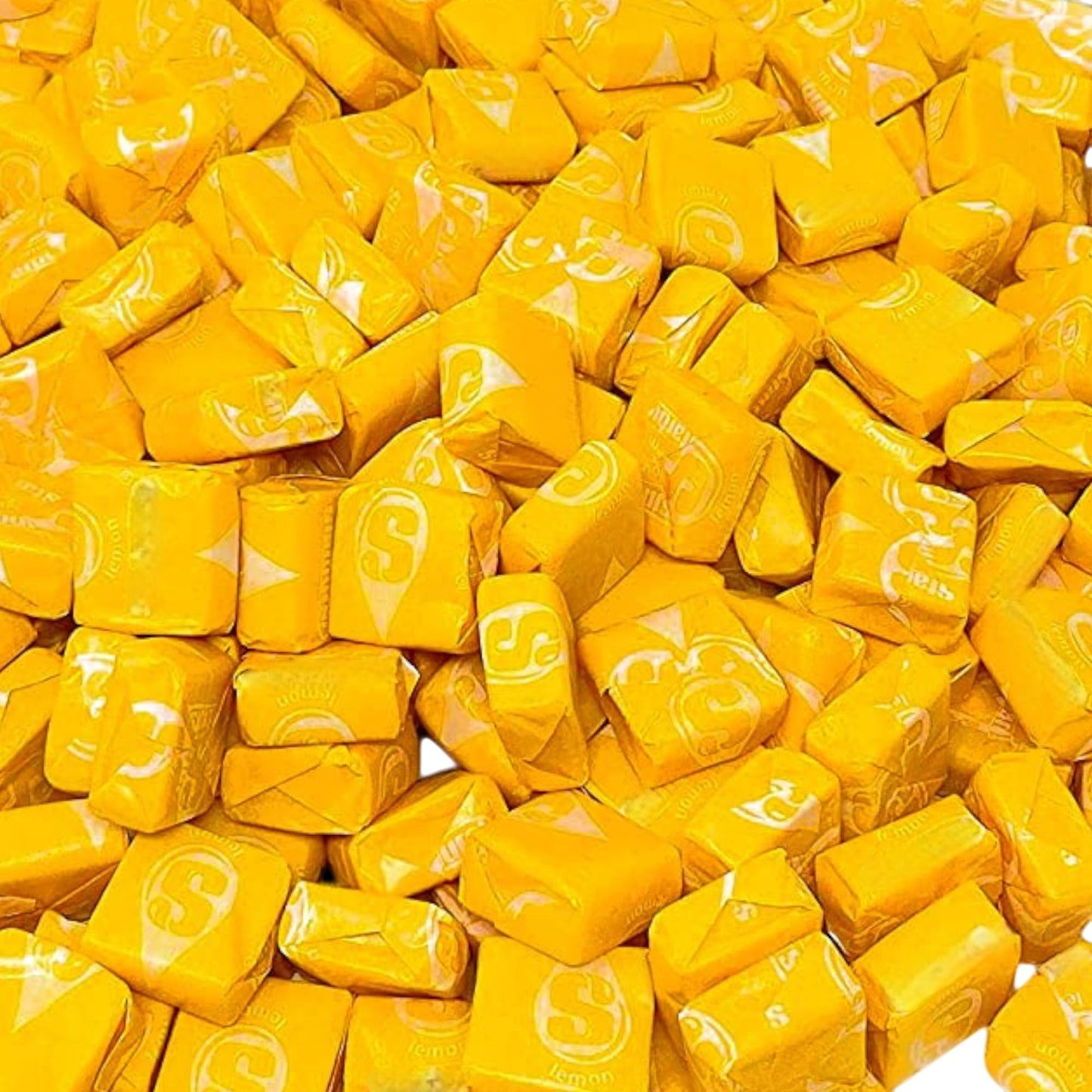 Holiday Special Str burst Yellow Lemon Chewy Candy - 1.5 lbs - All Yellow Lemon Str burst Fruit Chews - Single Flavor Soft Candy Assortment Sharing