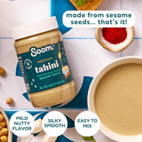 Soom Foods Premium Tahini, Creamy Sesame Paste, 16oz, 1 Pack