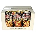 Popcorn Treats Box, 12 Self-Seal Bags of Flavored Popcorn (6 Caramel/Cheese Mix, 6 KC Mix (Caramel/Cheese/Cinnamon))