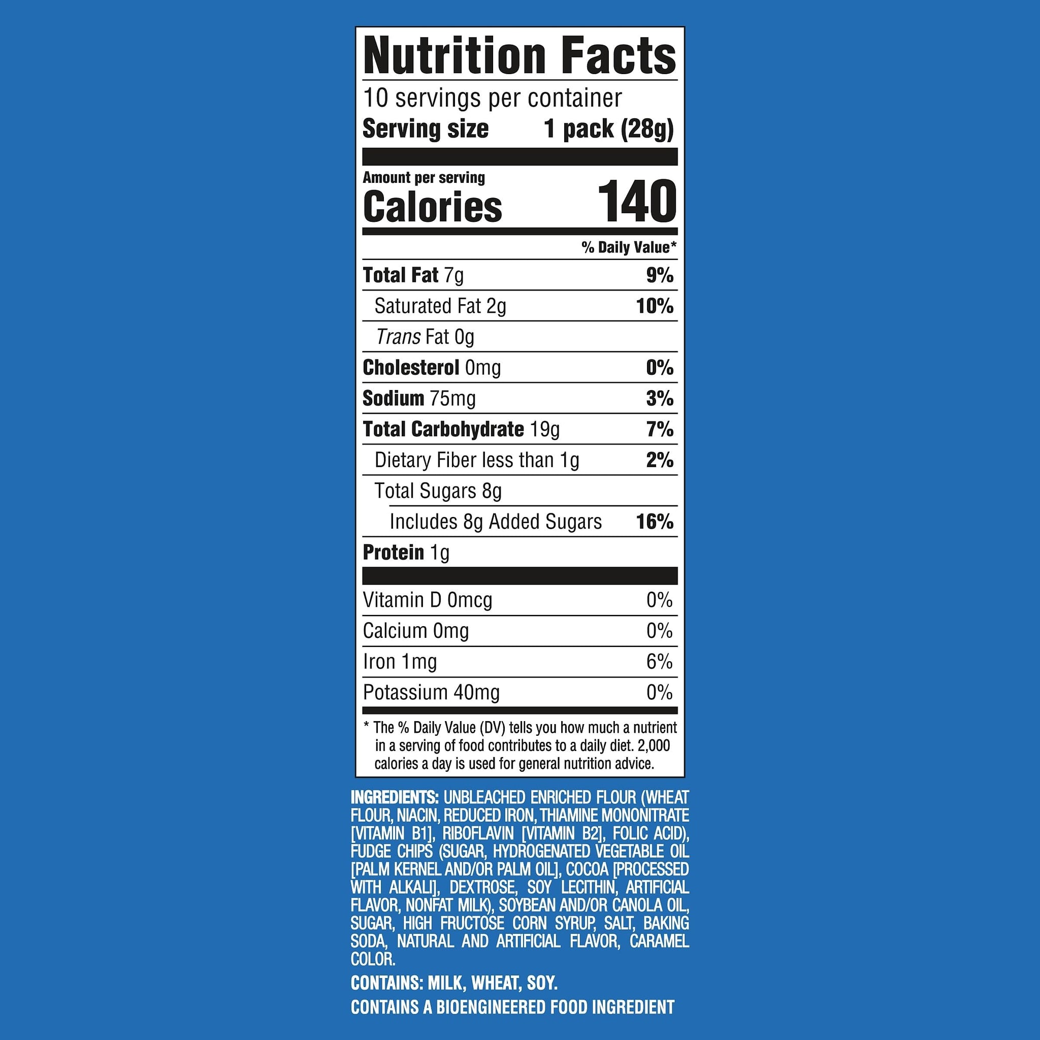CHIPS AHOY! Mini Original Chocolate Chip Cookies, 10 Snack Packs
