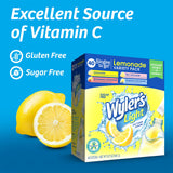 Wyler's Light Lemonade Variety Pack, 40 ct Singles to Go Powder Packets, Water Drink Mix, Variety Pack, Pink, Strawberry & Blueberry Lemonade, Sugar