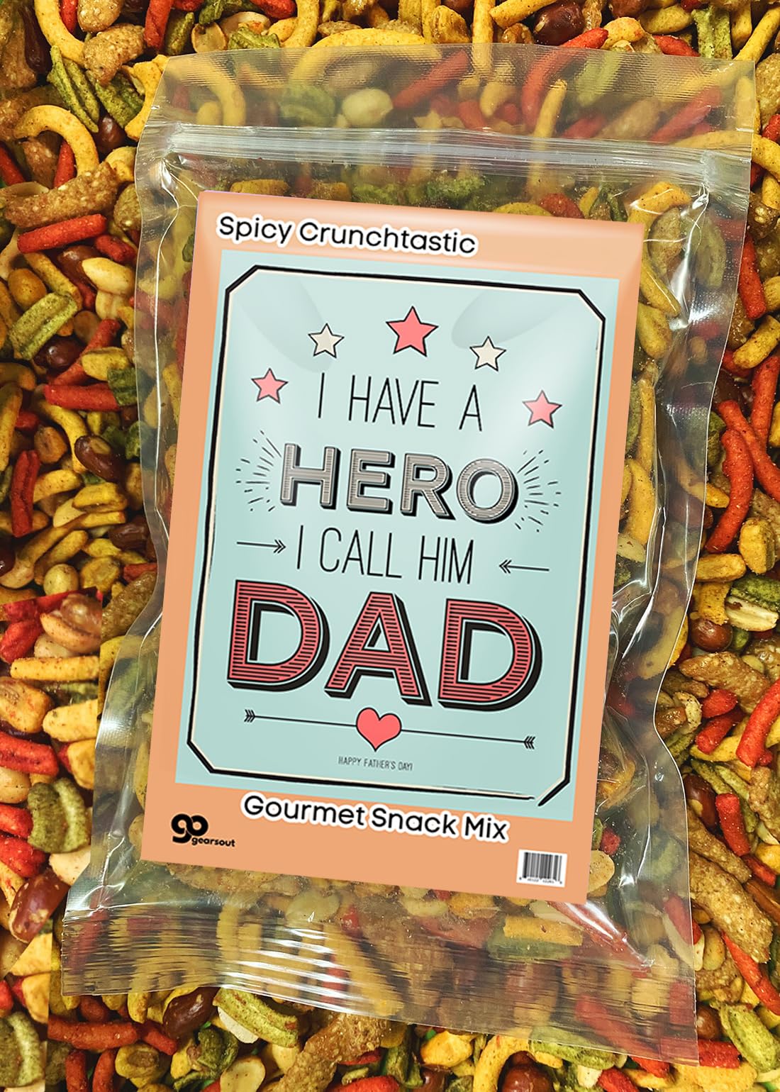 Hero Called Dad Snack Mix - Delight Crunchy Nuts - Father's Day Gift - Irresistible Blend for Dads with a Taste for Adventure