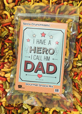 Hero Called Dad Snack Mix - Delight Crunchy Nuts - Father's Day Gift - Irresistible Blend for Dads with a Taste for Adventure