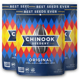 Chinook Seedery Roasted Sunflower Seeds - Jumbo Seeds Keto Snacks - Best For Snack Packs - Gluten Free, Non GMO Snack Food Gifts - 4 Ounce (Pack of 3)