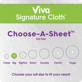 Viva Signature Cloth Choose-A-Sheet Paper Towels, Soft & Strong Paper Towels for Ultimate Clean, White, 6 Big Rolls (Equal to 9 Regular Rolls)