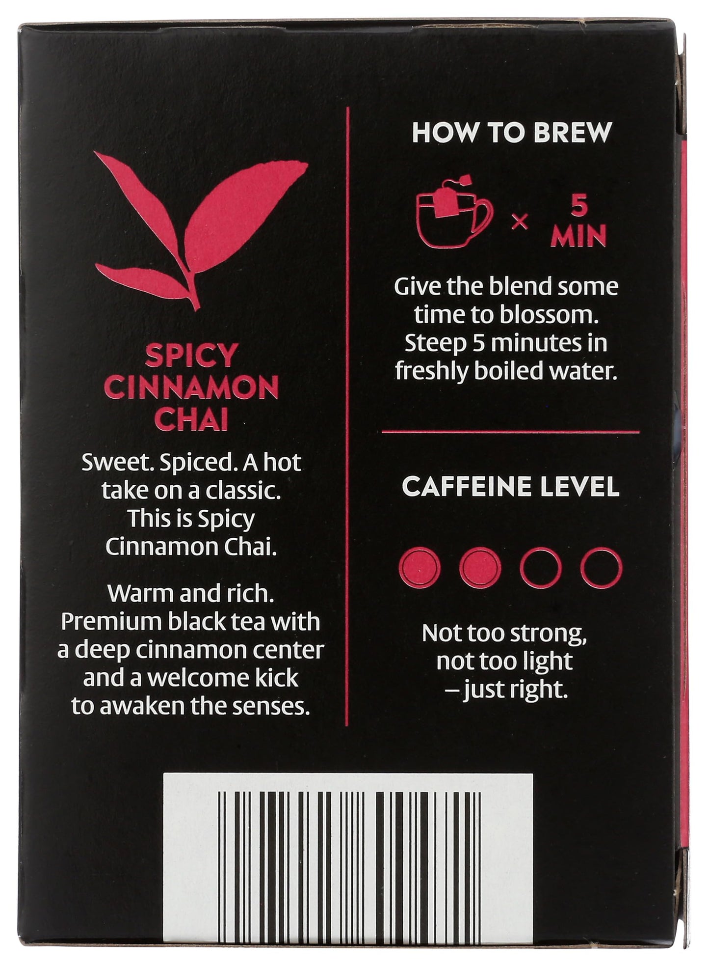 Choice Organic Teas Organic Spicy Cinnamon Chai Black Tea, 16 CT