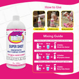 Quick 'n Brite Super Shot Liquid Cleaner, True All Purpose Cleaner, Concentrated, 32 oz