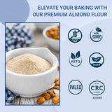Wellbee's Almond Flour, Extra Fine, Gluten Free, Blanched, Low Carb, All Purpose, 2 lbs