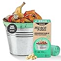 MyEcoWorld® Compostable Kitchen Waste Bags - 300 Count - 100% Certified Compostable - 3 Gallon - Super Strong - Leak Proof - Unscented - Easy to Open