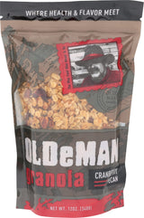 Olde Man Granola Gluten Free Granola - Non-GMO Healthy Granola Cereal - Soft Whole Grain Oats, Butter, Brown Sugar - Handmade in Colorado (Cranberry