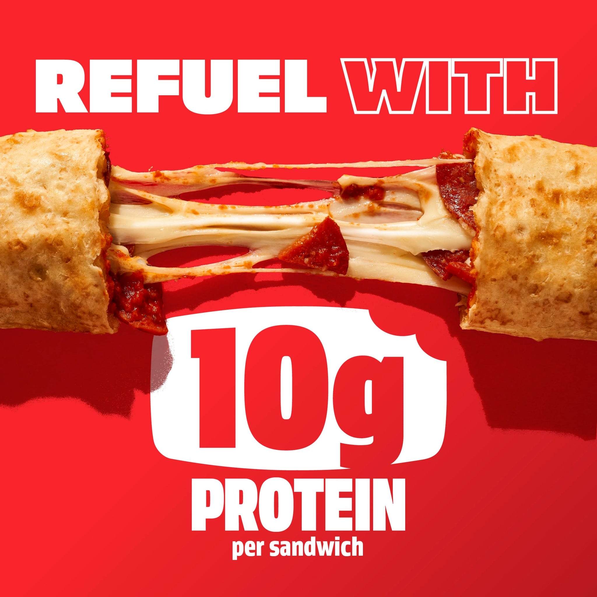 Hot Pockets Pepperoni Pizza Crispy Crust Frozen Snacks, Pizza Snacks Made with Mozzarella Cheese, 54 Oz, 12 Count Frozen Sandwiches