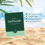 Earthwash Laundry Detergent Sheets (Up To 192 Loads) 96 Scent Free Sustainable Sanitizer Strips - Ideal for Travel & Home Liquidless Laundry by