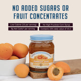 Nature's Hollow Apricot Jam: Sugar Free Jam and Preserves, Low Cal, Non GMO, Keto Jam, Vegan, Gluten Free, and Diabetic Friendly - Sugar Free Jelly