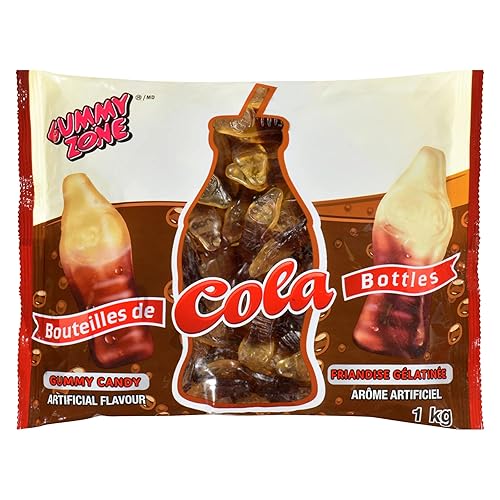 Gummy Zone Gummy Candy, Cola Bottles, 250ct {Imported from Canada}