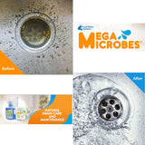 MegaMicrobes MML-32FL Liquid Drain & Septic System Maintenance Formula, 32 oz, For Routine Use in Pipes, Sinks, Grease Traps & Septic Systems