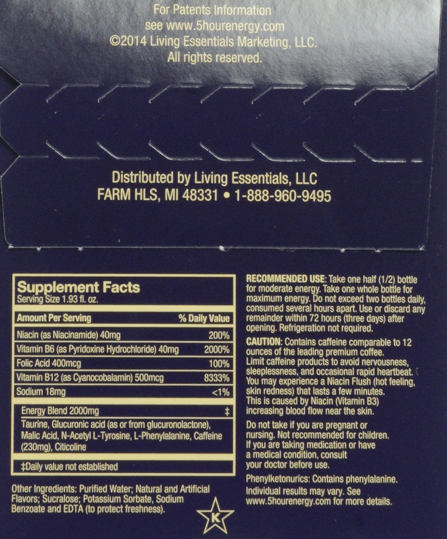 5 Hour Energy(R) Extra Strength Grape Energy Shot, Sugar Free, 4 Calories, 1.93 FL OZ, 4 Count