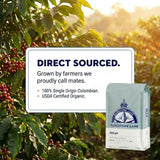 Bluestone Lane Coffee, Decaf Colombian Espresso Beans, Medium Roast, Whole Bean, 12 Ounce Bag, Fresh Roasted Single Origin