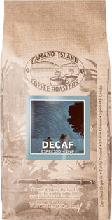 Camano Island Coffee Roasters Decaf Espresso Blend, Whole Bean 1lb, Fresh Dark Roast Swiss Water Processed, USDA Organic, Fairly Traded, Shade Grown
