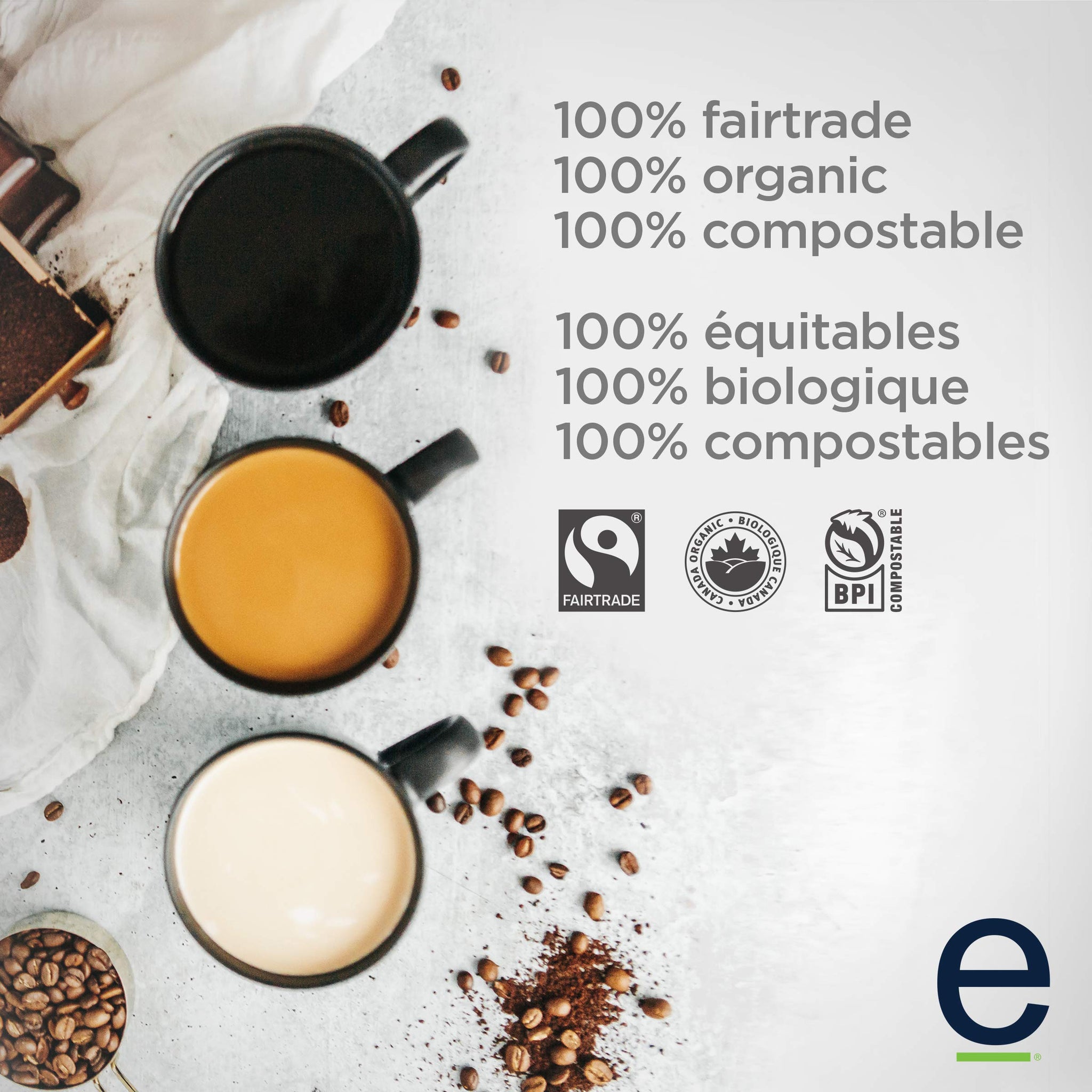 ETHICAL BEAN COFFEE Coffee Pods French Roast Superdark, 132 GR