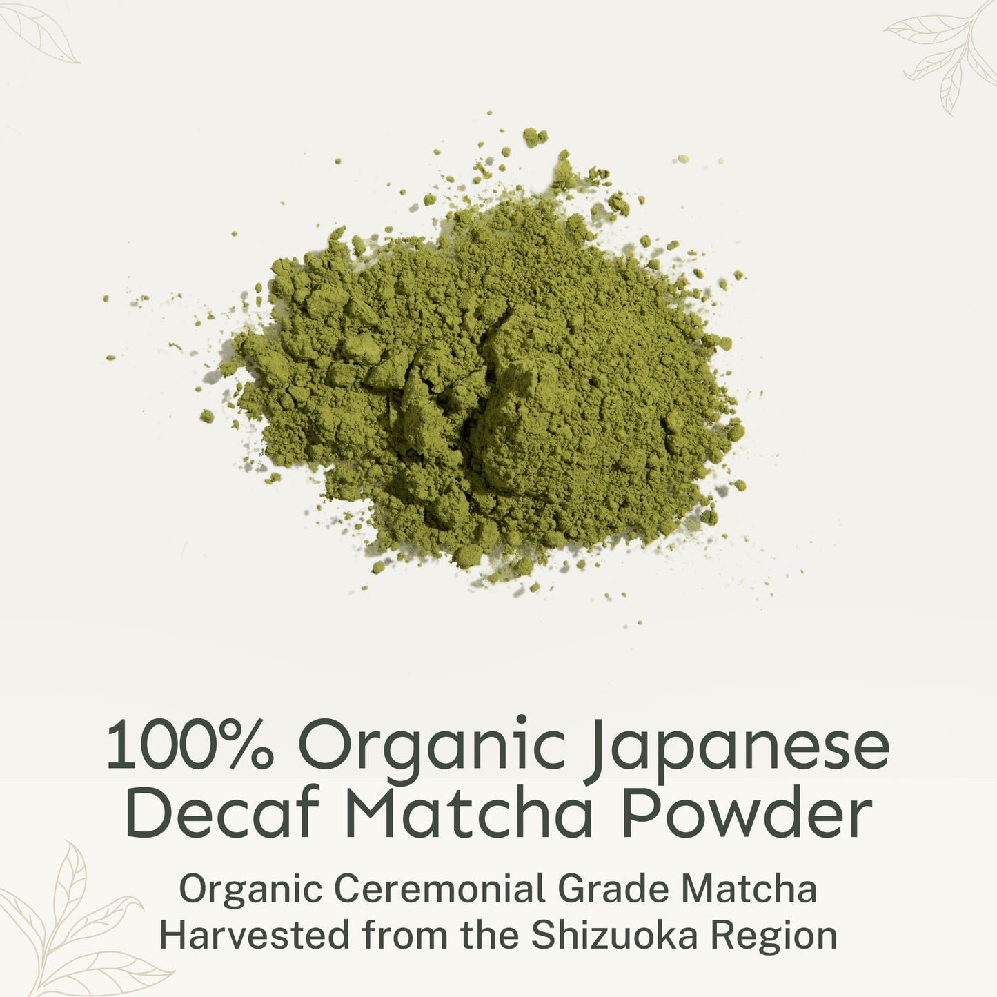 Yu Tea Organic Decaf Matcha Powder Ceremonial Grade, 50 Servings | Rich in Antioxidants & L-Theanine, Low Caffeine | Unsweetened Grade A Japanese