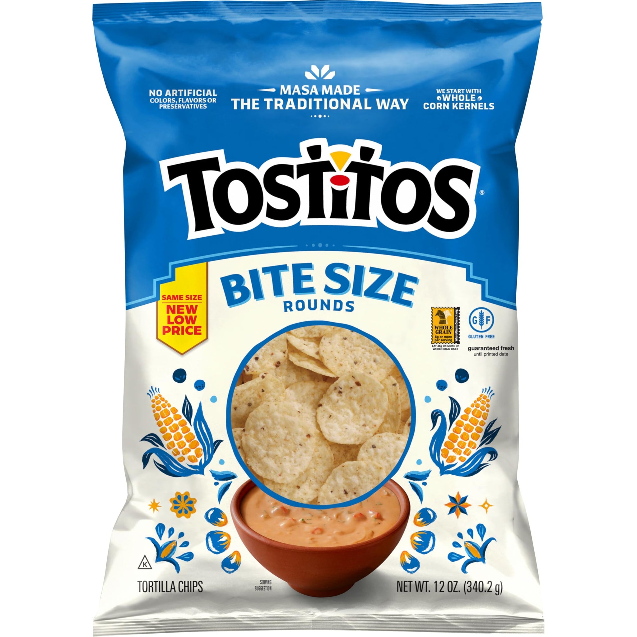 Tostitos Tortilla Chips Bite Size Rounds Bag, 12 Oz
