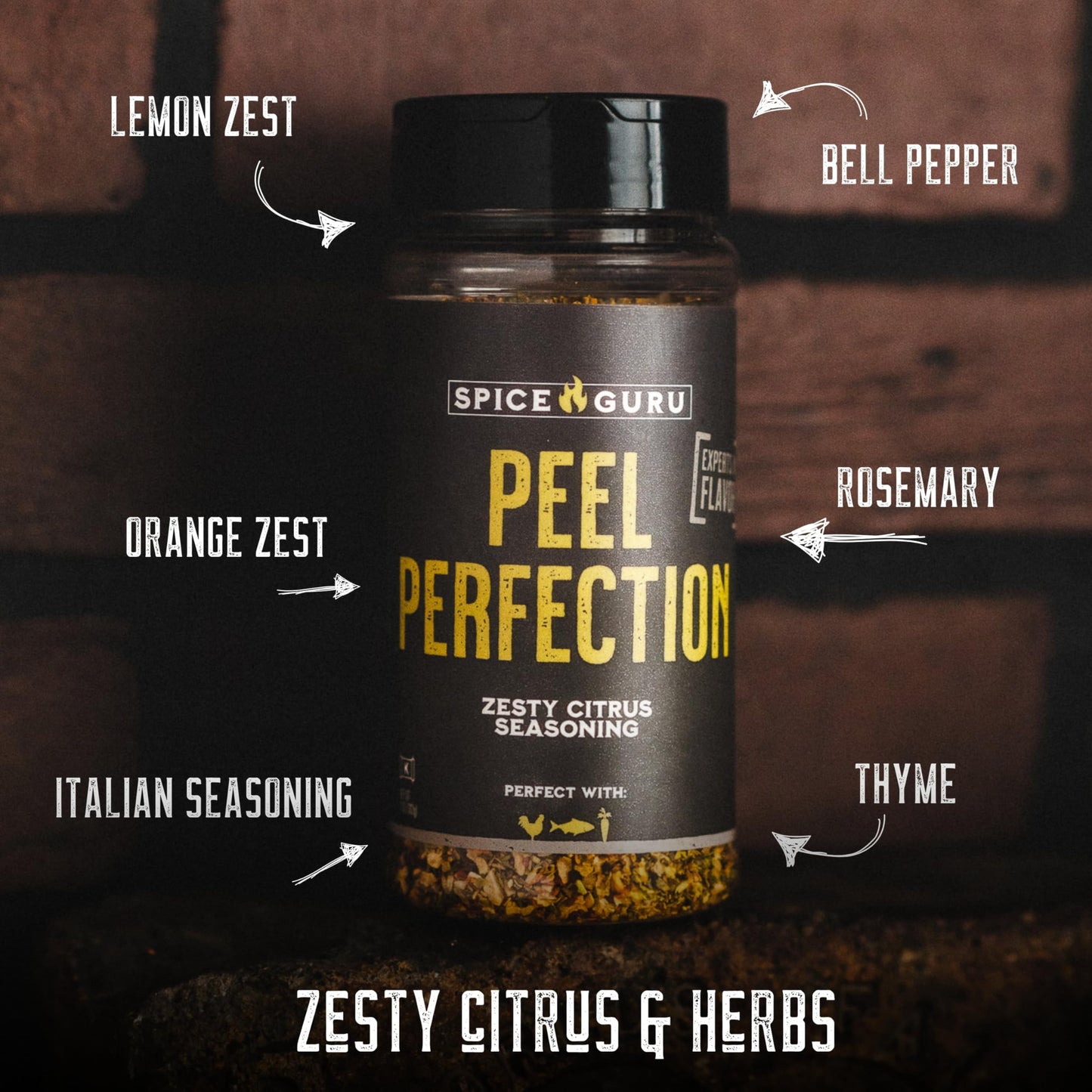 Spice Guru Peel Perfection BBQ Rub - Gifts for Men Who Cook, Gifts for Dad, Men Gifts, Dad Birthday Gift - Spices and Seasonings Sets - Steak