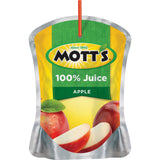 Mott's 100% Apple Juice, 6.75 Fluid Ounce Pouch, 8 Count (Pack of 4)