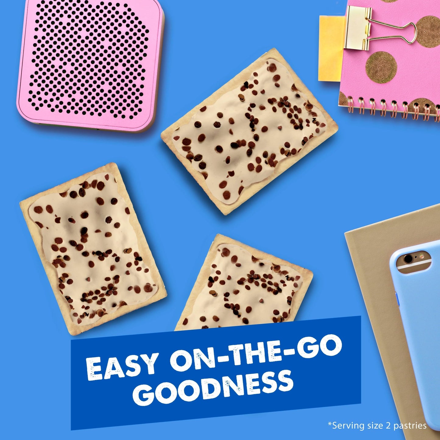 Pop-Tarts Toaster Pastries, Breakfast Foods, Kids Snacks, Frosted Chocolatey Chip Pancake (8 Pop-Tarts)