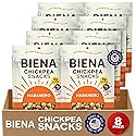 BIENA Chickpea Snacks - Crunchy Roasted Chickpeas - High Fiber Vegan Protein Snacks for Adults and Kids - 8-Pack, 5 Ounce - Habanero