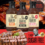 G Hughes Sugar Free Mesquite, Sweet Heat, Sweet and Spicy - 18 Oz (3-Pack)