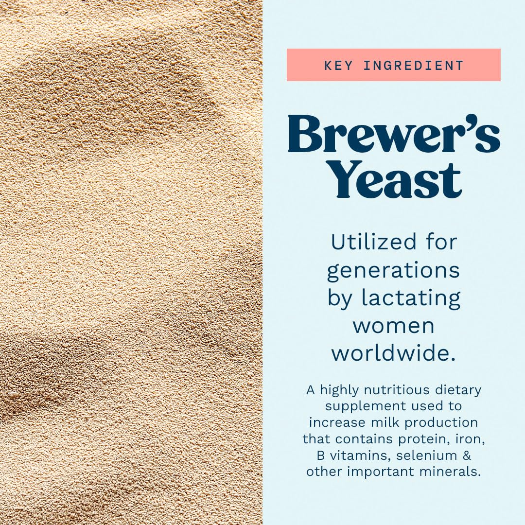 Mommy Knows Best Brewer's Yeast Powder for Lactation Support for Breastfeeding | Mild-Tasting, Debittered, Delicious in Lactation Cookies, Smoothies