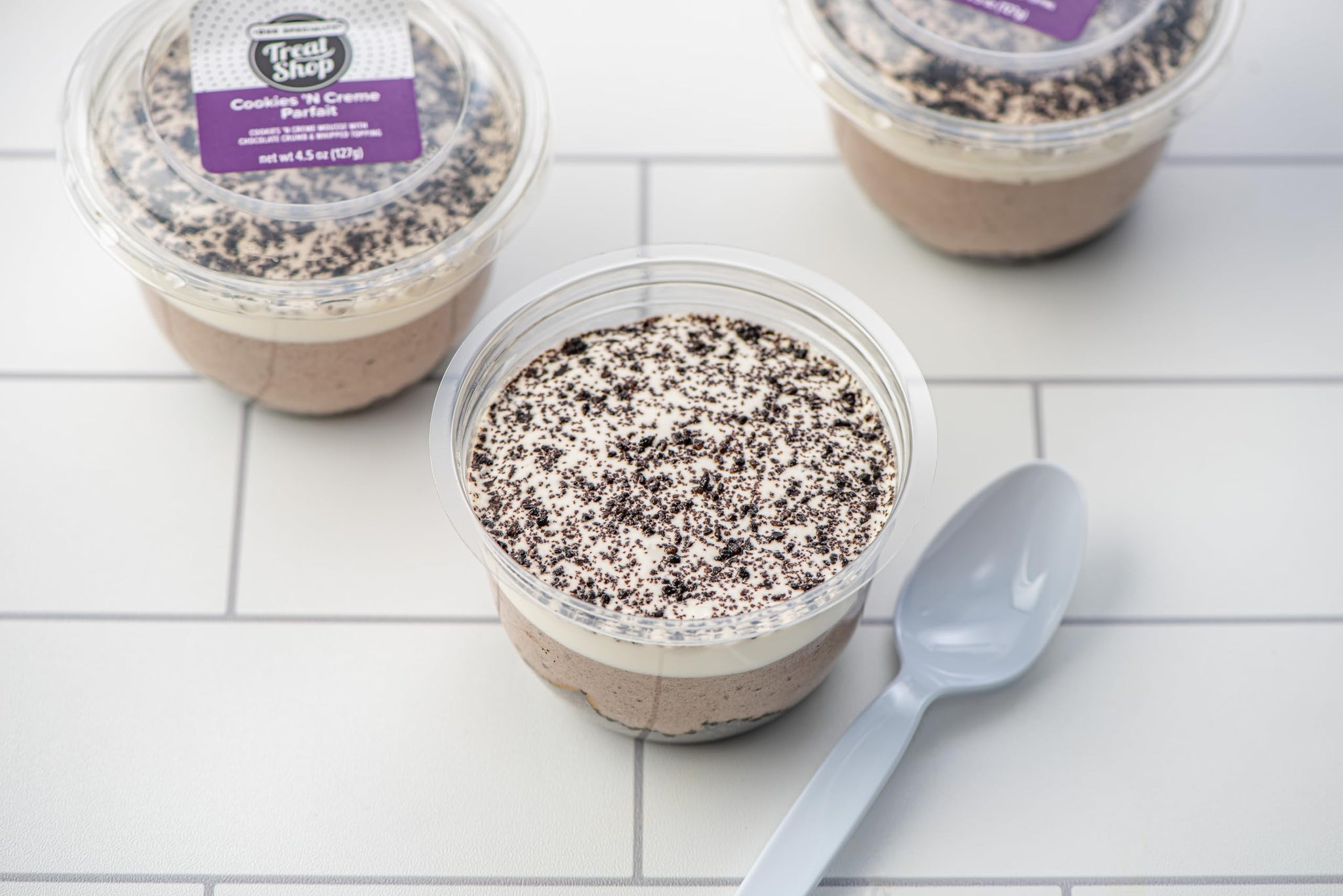 Our Specialty Cookies N Creme Parfait Cups, Single Serve Desserts, Frozen Treats, 4.5 Oz