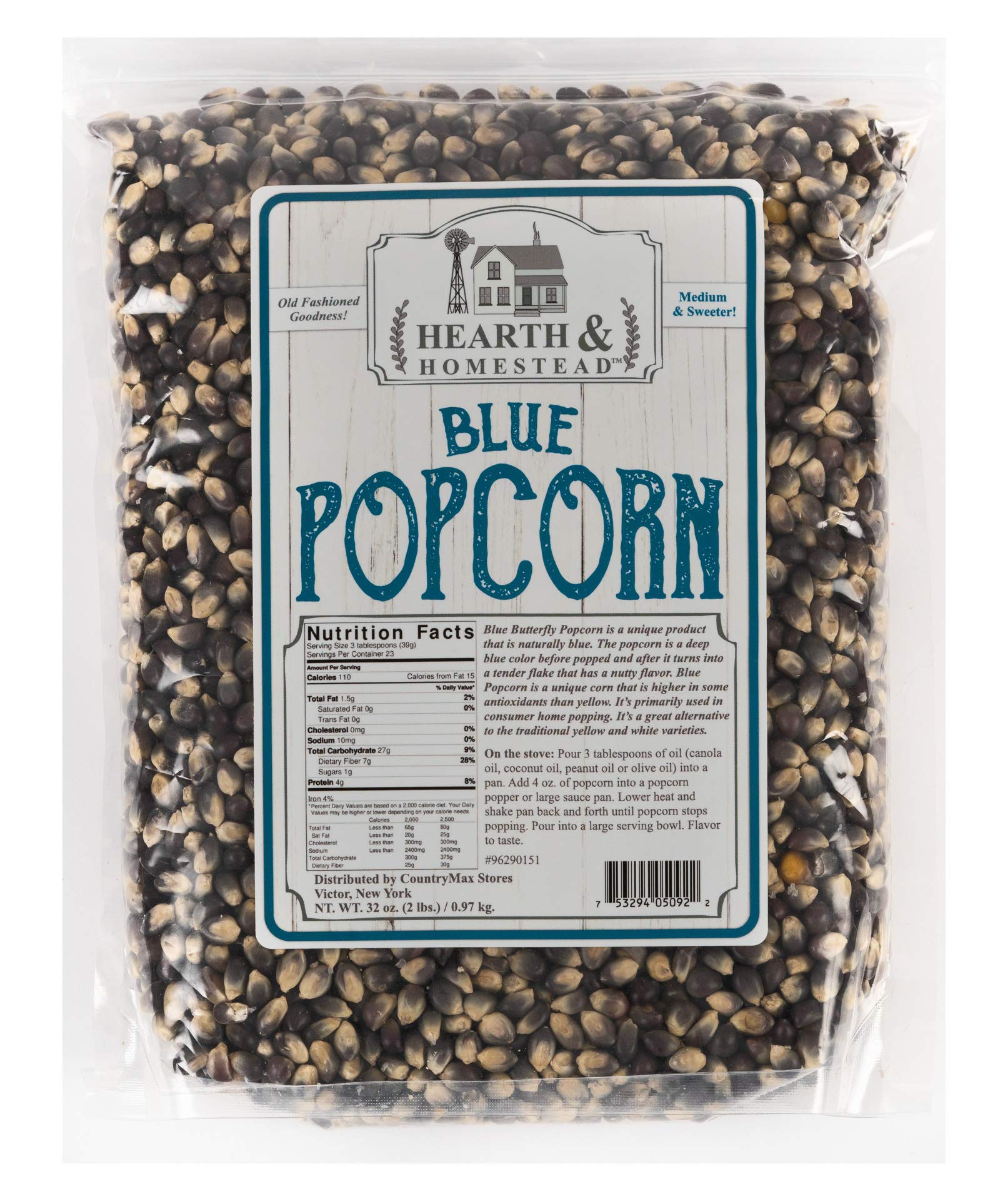 Hearth & Homestead Blue Popcorn, 2Lb