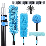 FAHKNS 20 Foot High Ceiling Fan Duster, Heavy Duty High Reach Duster Kit for Cleaning, Spider Web Brush, Washable Dust Brush for High Roof and Glass