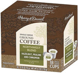 Harry & David Coffee in Single Serve Cups Compatible with Keurig K-Cup Brewers 18 Count (Northwest Blend)