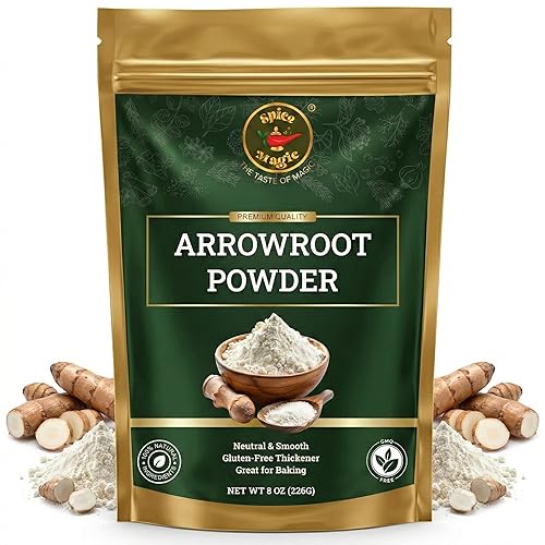 Spice Magic Arrowroot Powder 8 oz (226 g) | Premium Gluten-Free Thickener | Ideal for Sauces, Gravies, Baking & Soups | Cornstarch Substitute
