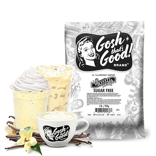 Gosh That’s Good! Sugar-Free Creamy Vanilla Bean Flavor - 2 lb -Low-Calorie, Lactose-Free