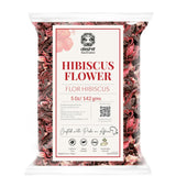 Dried Whole Hibiscus Flowers -5 oz, Flor de Jamaica, Sorrel Flower, Zobo Flower, Flor De Jamaica Secas, Non-GMO, Caffeine-Free. Perfect for Mexican