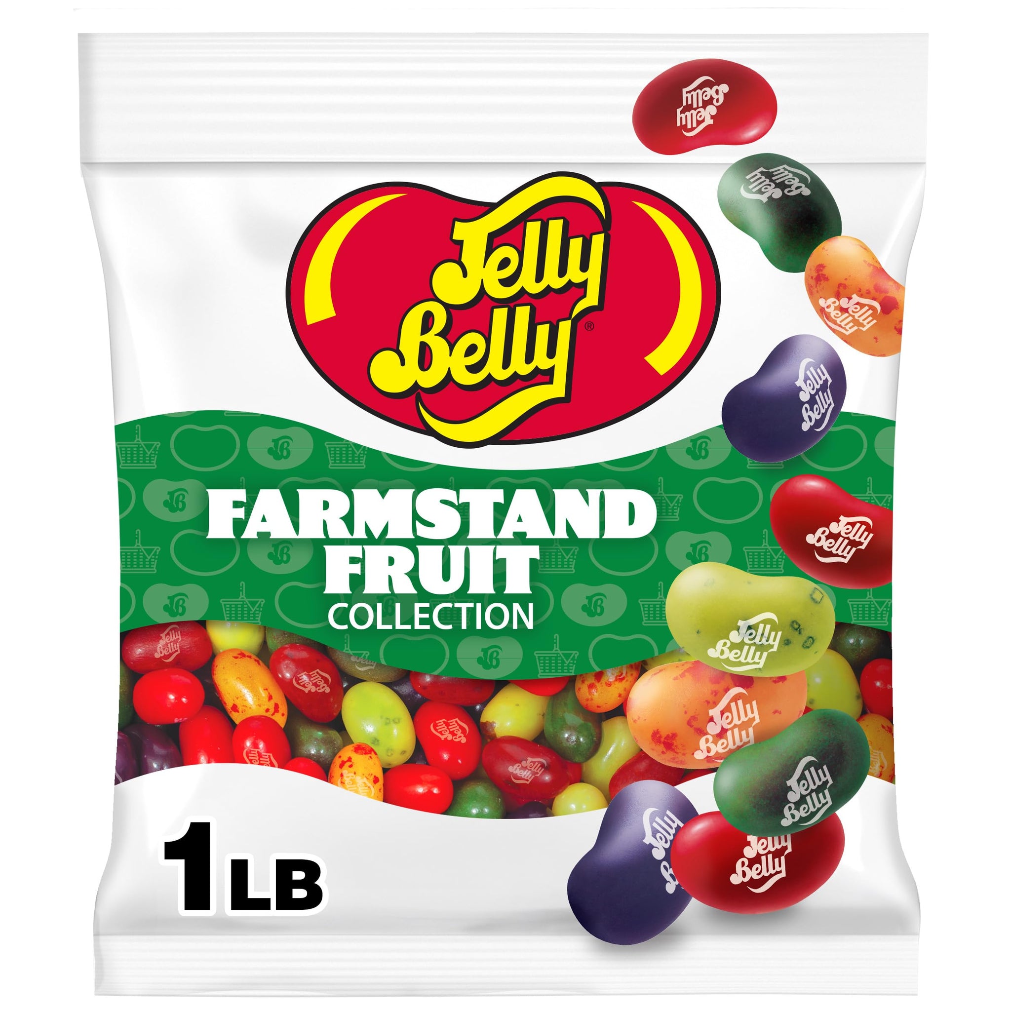 Jelly Belly Farmstand Fruit Jelly Bean Mix - 1 Pound (16 Ounces) Resealable Bag - Genuine, Official, Straight from the Source