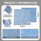 JZDN 10PCS Upgrade Wire Dishwashing Rag, Non-Scratch, Wet and Dry, Double Layer, Multipurpose Wire Dishwashing Rags for Kitchen, Sinks, Cookware
