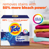 Tide Powder Laundry Detergent with Bleach, Original Scent, 89 Loads, 129 oz