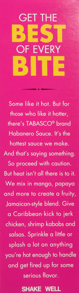 Tabasco Habanero Pepper Sauce, 5 Ounce (Pack of 12)