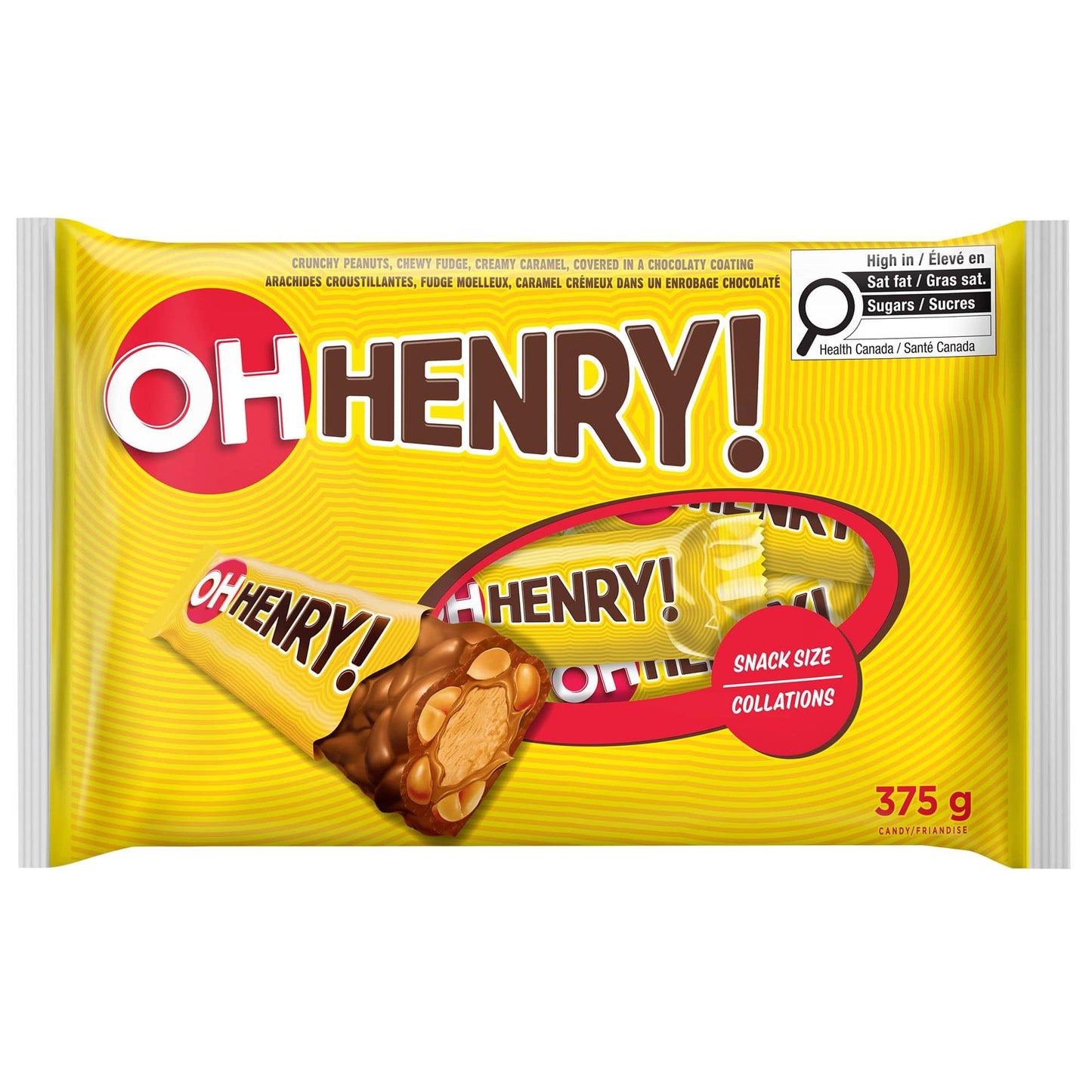 Hershey Canada Inc. OH HENRY! Halloween Chocolatey Candy Bars, 24ct, 375g/13 oz. Bag