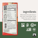 Endangered Species Dark Chocolate Bar with Espresso Beans (72% cocoa)