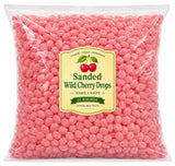 Sanded Wild Cherry Hard Candy, Old-Fashioned Fruit Drops - 25 lb (Approx. 1,750 pieces)
