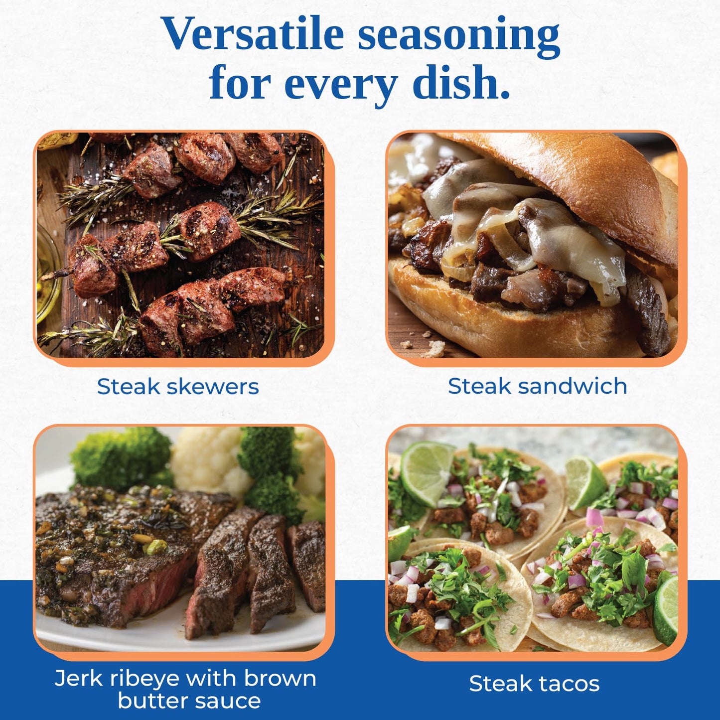 Chef Paul Magic Seasoning Blends Blackened Steak Magic | Bold Flavor for Steak & Beef | Gluten-Free Seasoning for Grilling, Roasting & BBQ | Spice