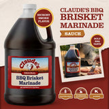 Claude's Original Texas BBQ Brisket Marinade Sauce, Gluten Free, 64 oz