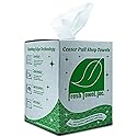 Fresh Towel Ultra Strong Center Pull Shop Towels - (1 Box of 300) Disposable Cleaning Towels - White, 9 x 12 inches - FT500