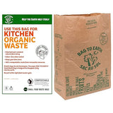 Bag to Earth -Kitchen Food Waste Bag, Set of 2 - Compostable, Leak-Resistant, 3.0 Gallons, 60 Count