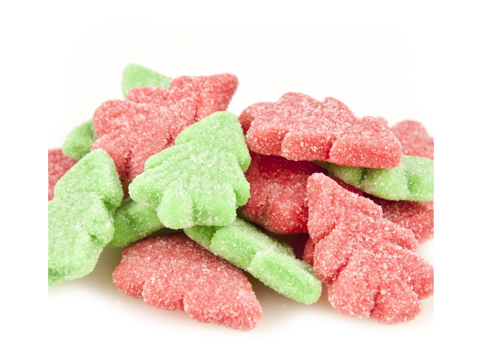 Candy Retailer Gummi Sugar Sanded Christmas Trees 1 Lb